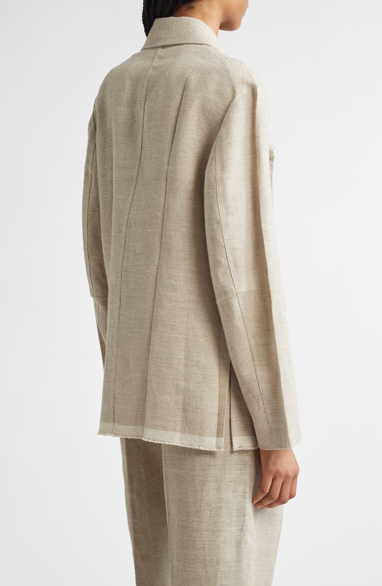 SETCHU Geisha Belted Linen Jacket, Alternate, color, 
