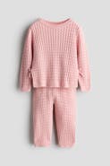 H&M 2-piece Cable-knit Cotton Set
