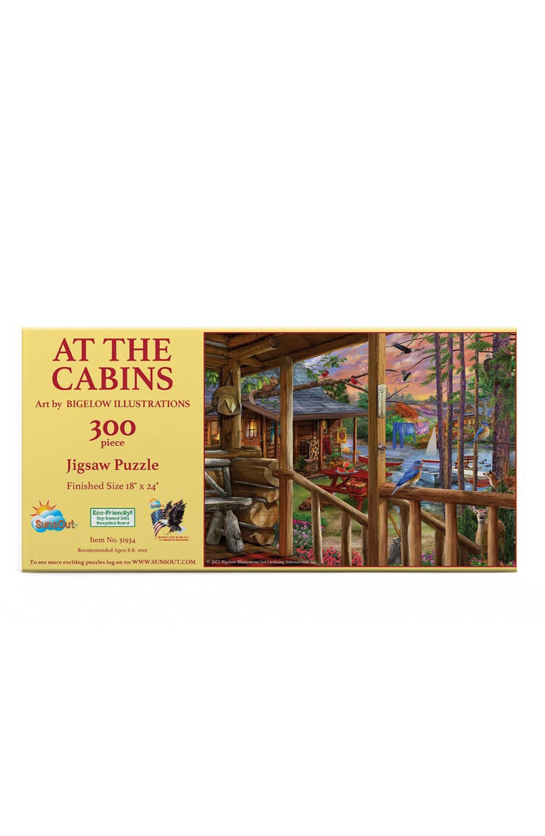 Sunsout At The Cabins 300 piece Jigsaw Puzzle for Adults, Alternate, color, Multicolor