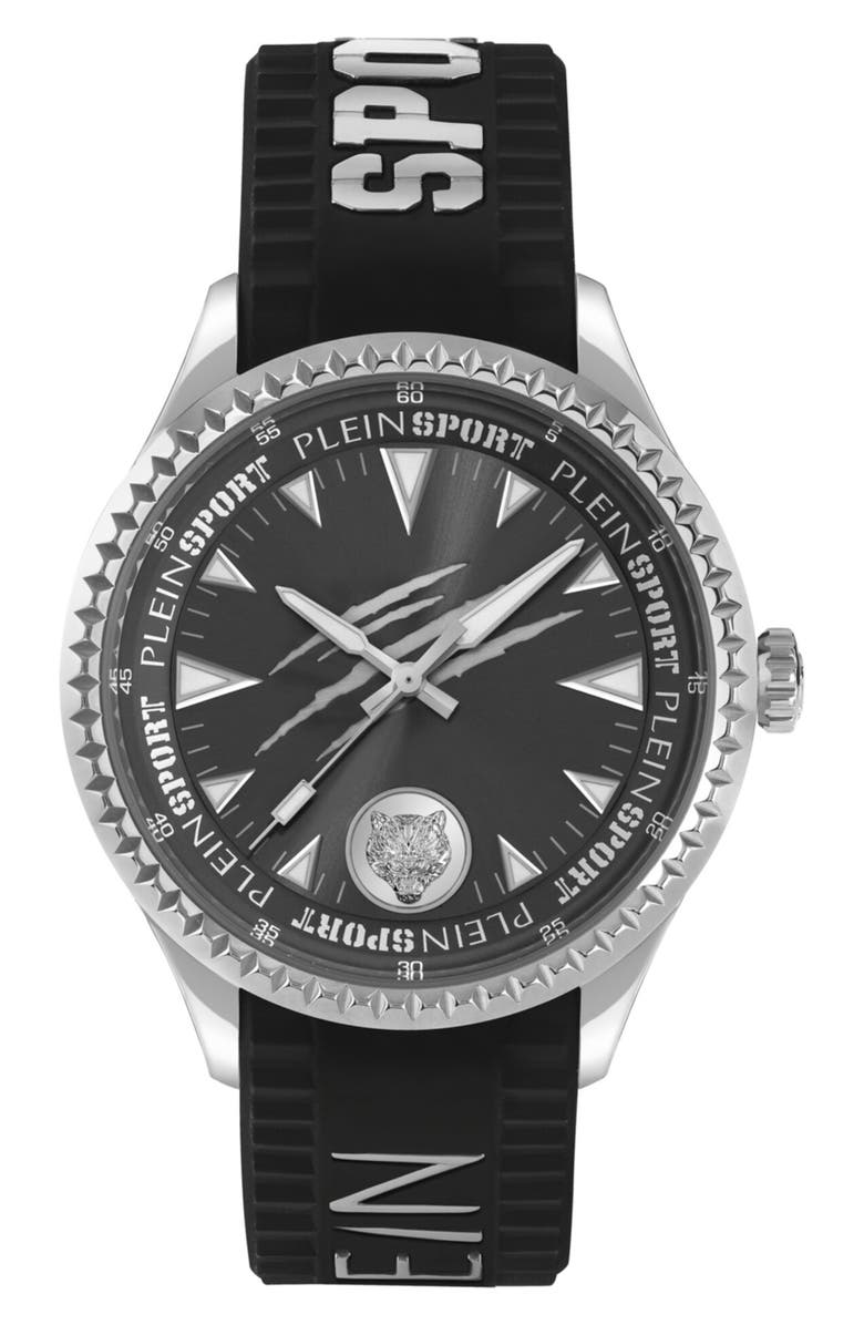 PLEIN SPORT Lineman Watch, Main, color, Stainless Steel/Black
