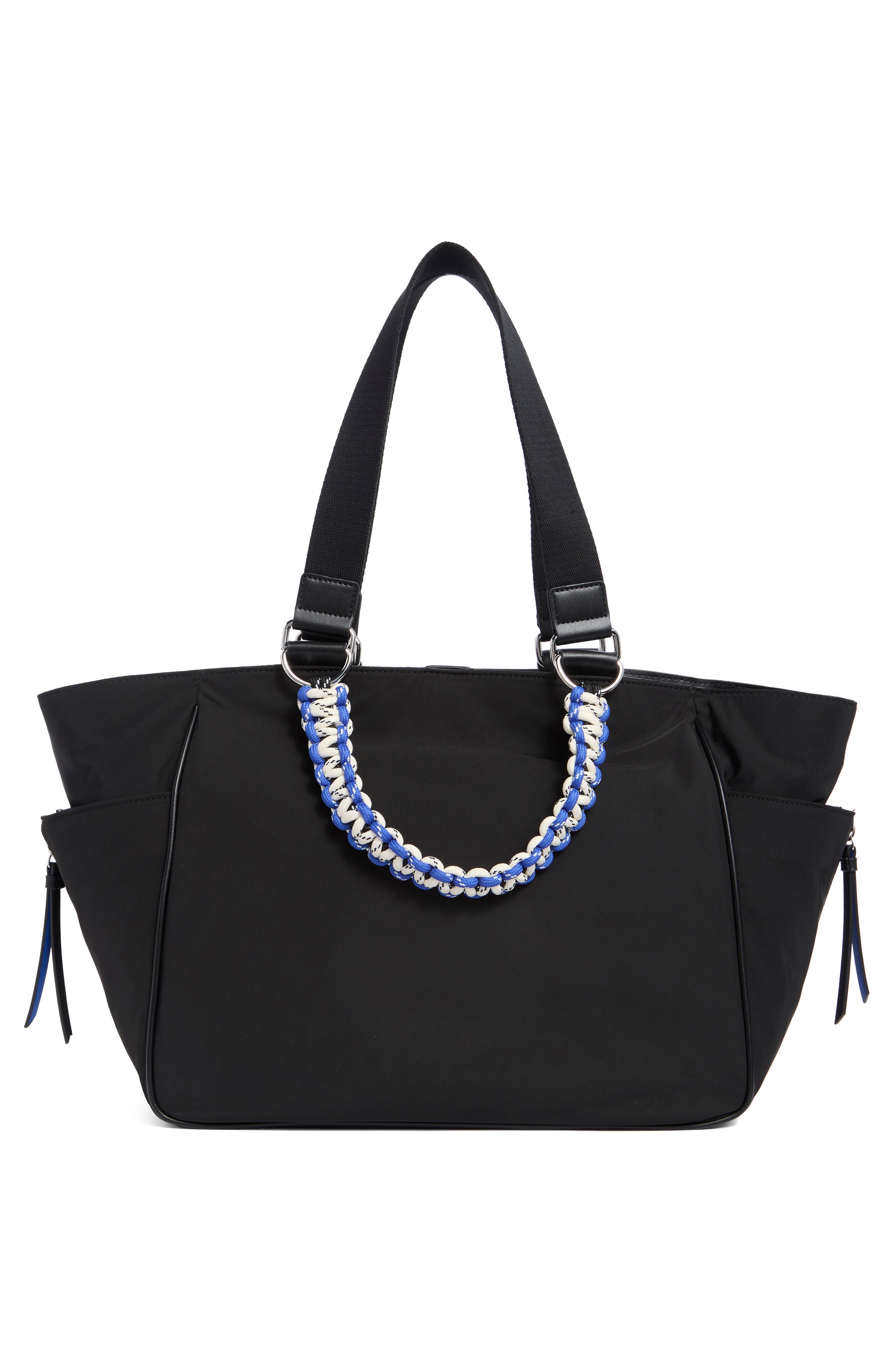 Zulle Tote, Alternate, color, BLACK/ SILVER