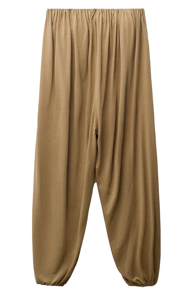 MANGO Puffed Strapless Jumpsuit, Alternate, color, 