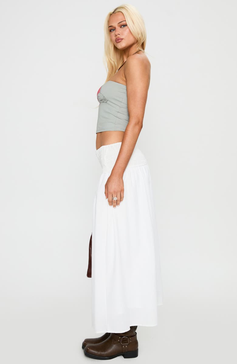 Princess Polly Swan Song Strapless Crop Top, Alternate, color, Green