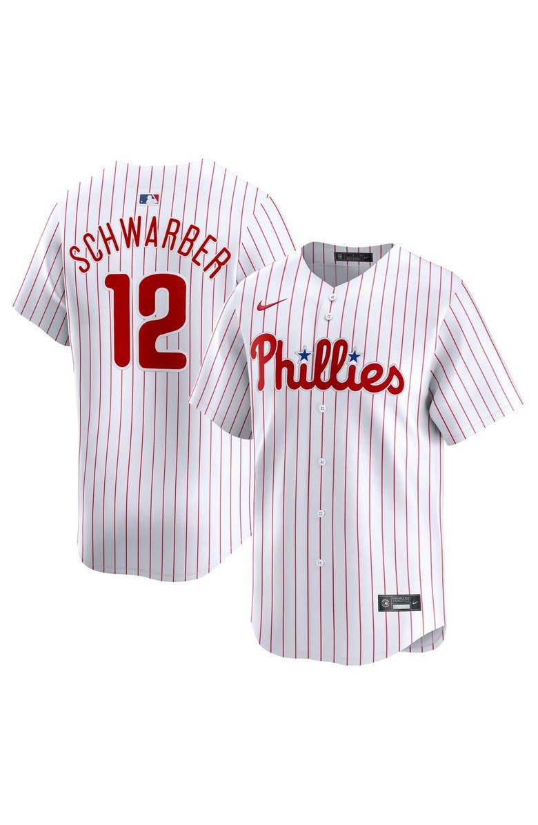 Nike Men's Nike Kyle Schwarber White Philadelphia Phillies Home Limited Player Jersey, Alternate, color, 