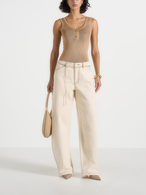 Enora Hourglass Jean With Chain