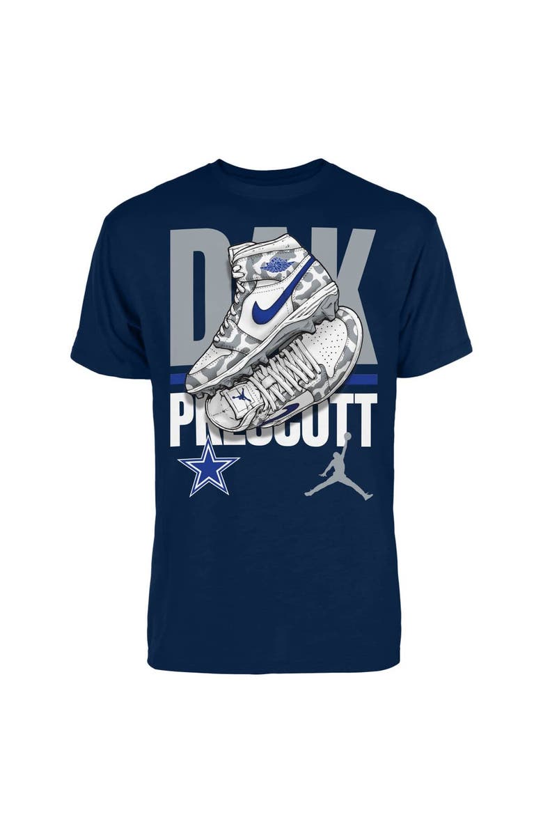 Jordan Brand Men's Jordan Brand Dak Prescott Navy Dallas Cowboys Kicks Graphic T-Shirt, Main, color, Navy