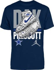 Jordan Brand Men's Jordan Brand Dak Prescott Navy Dallas Cowboys Kicks Graphic T-Shirt