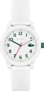 Lacoste Kids' 12.12 Silicone Strap Watch, 33mm