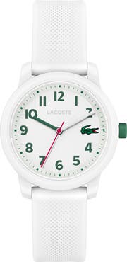 Lacoste Kids' 12.12 Silicone Strap Watch, 33mm