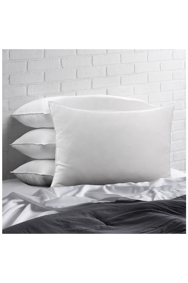Signature Microfiber Shell Down Alternative Pillow - Pack of 4, Alternate, color, WHITE