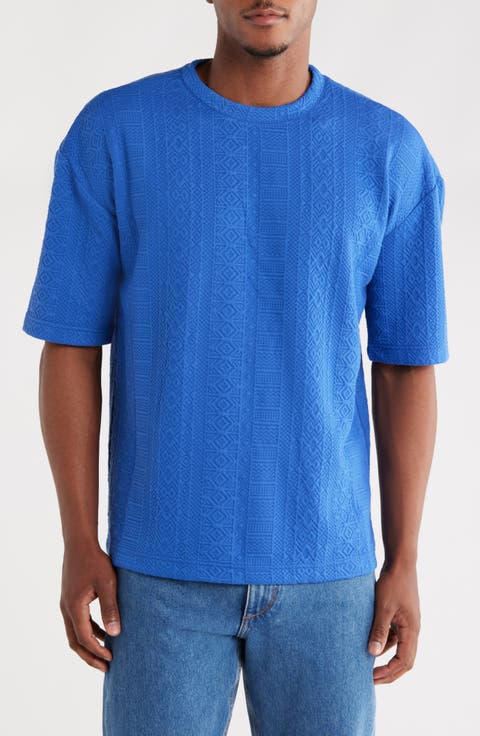 Geometric Jacquard T-Shirt