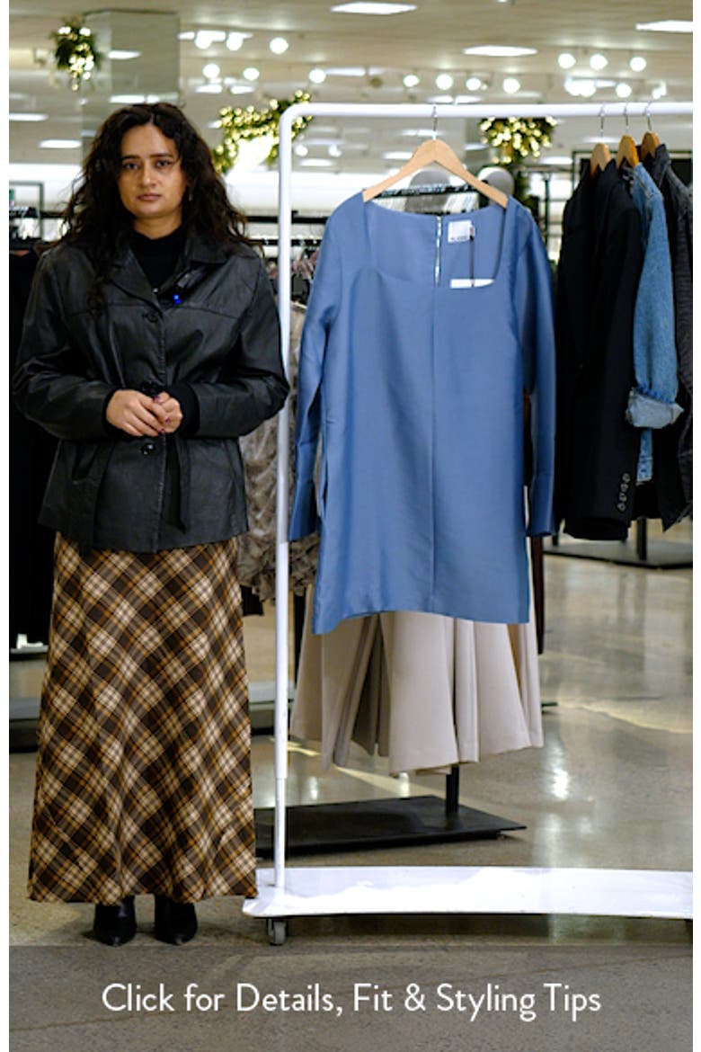 Carmel Long Sleeve Satin Minidress video