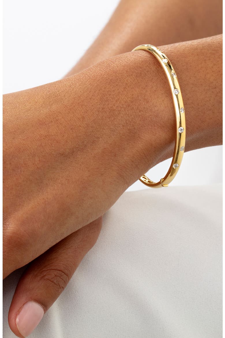 Diamond Bangle Bracelet, Alternate, color, YELLOW GOLD
