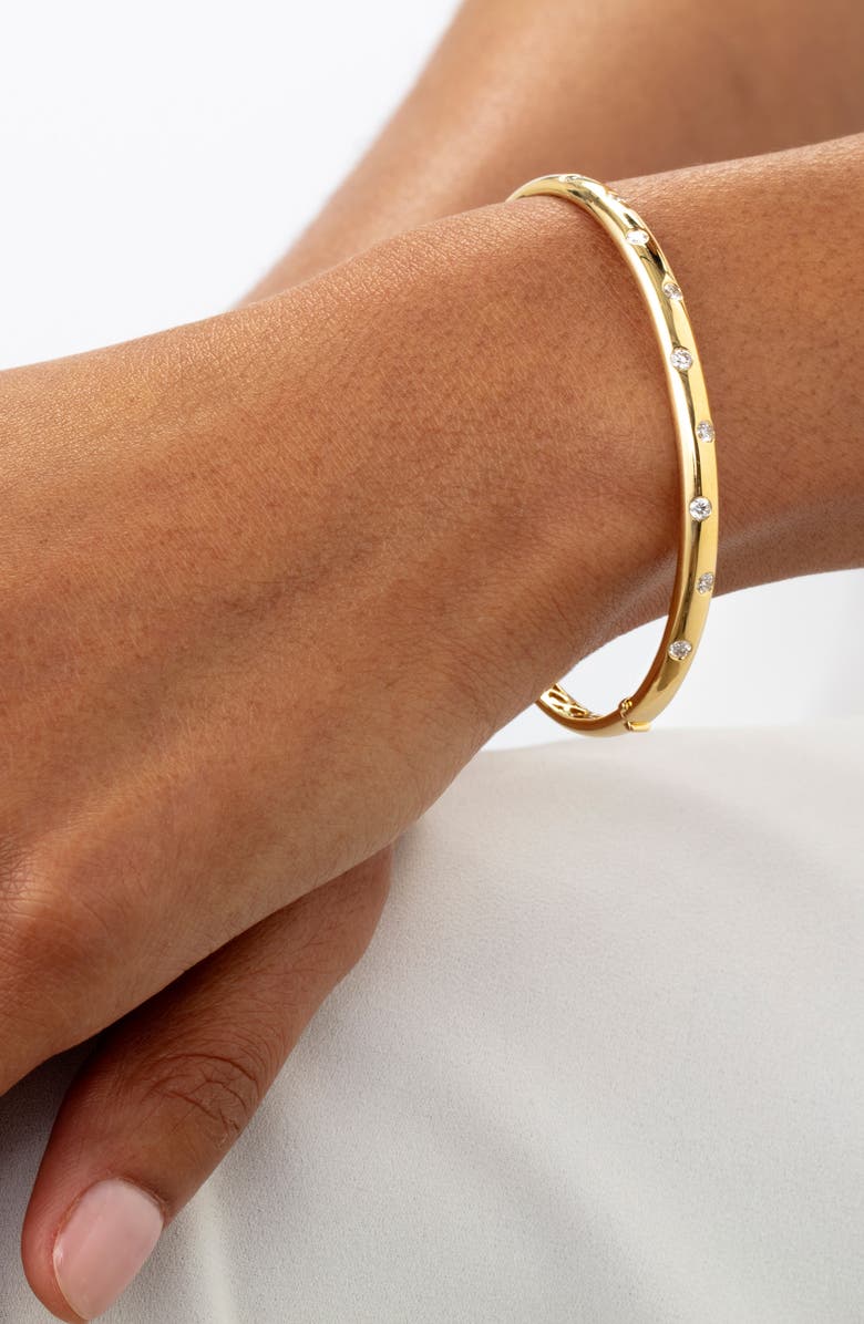 Mémoire Diamond Bangle Bracelet, Alternate, color, Yellow Gold