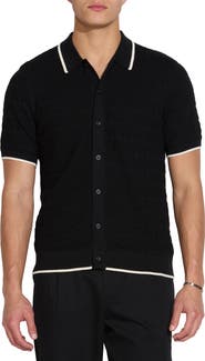 Civil Society Short Sleeve Button-Down Sweater