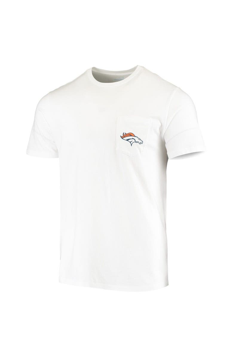 vineyard vines Men's Vineyard Vines White Denver Broncos Team Whale Helmet T-Shirt, Alternate, color, White