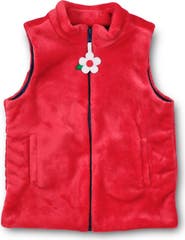 Florence Eiseman Plush Fleece Zip Up Vest