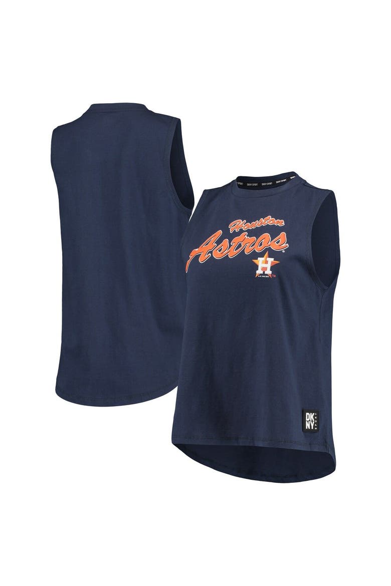 Women's DKNY Sport Navy Houston Astros Marcie Tank Top, Main, color, Navy