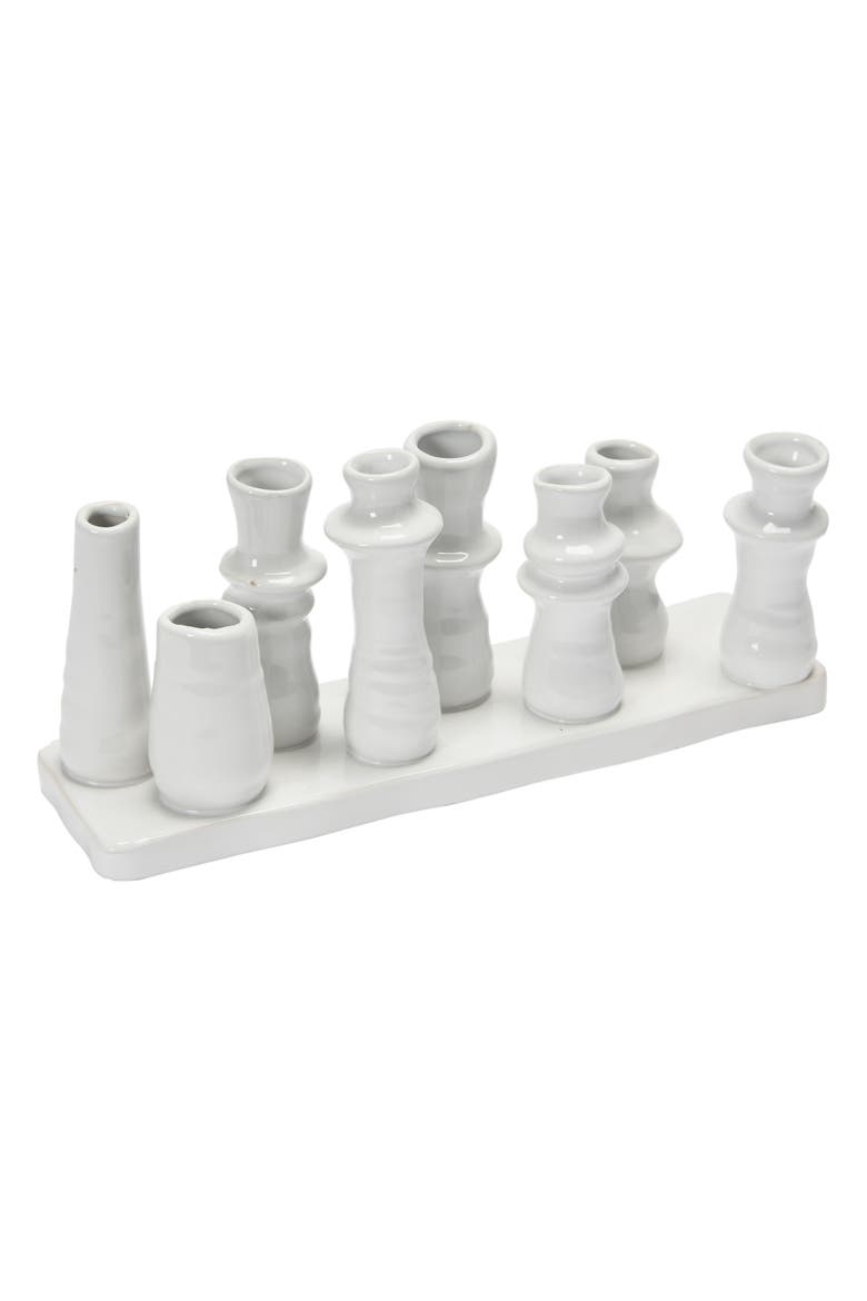 Multi Vase with 8 Sections, Main, color, White
