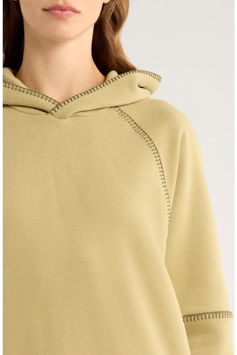 Classic Cotton Blend Hoodie, Alternate, color, MUTED BRASS