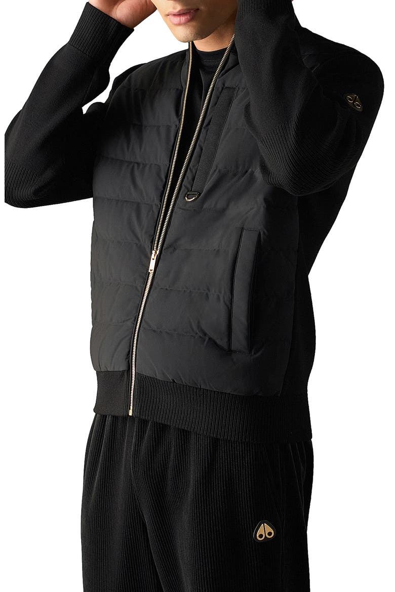 Kamet Hybrid Down & Feather Fill Jacket, Main, color, BLACK/ BLACK - 313