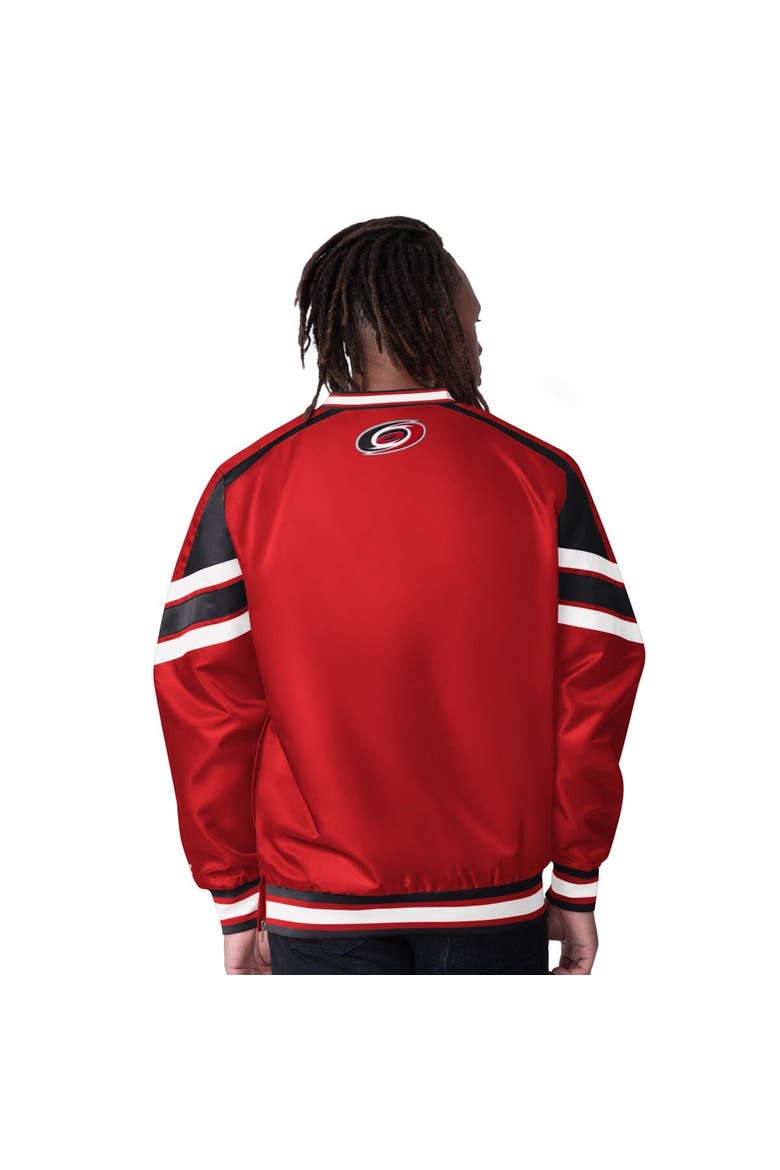 Men's Starter  Red Carolina Hurricanes Reliever V-Neck Pullover Jacket, Alternate, color, Red