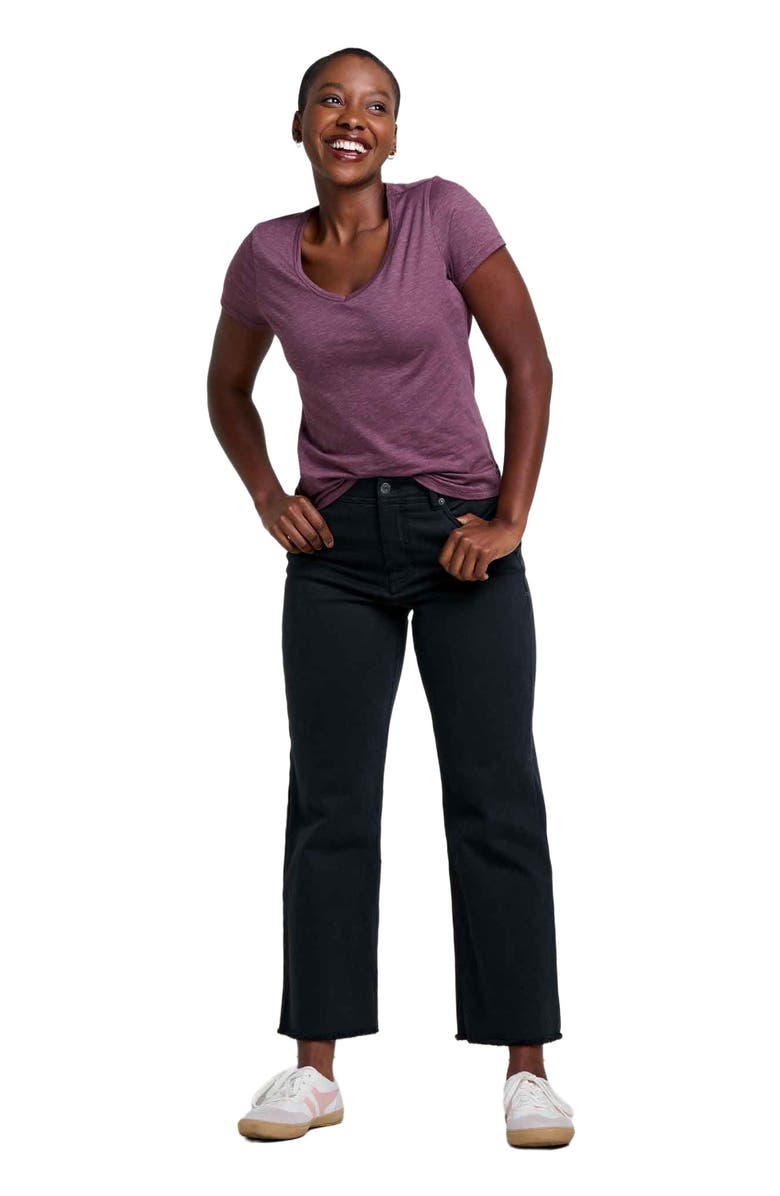 Toad & Co Women's Balsam Cutoff Pant, Main, color, Washed Black