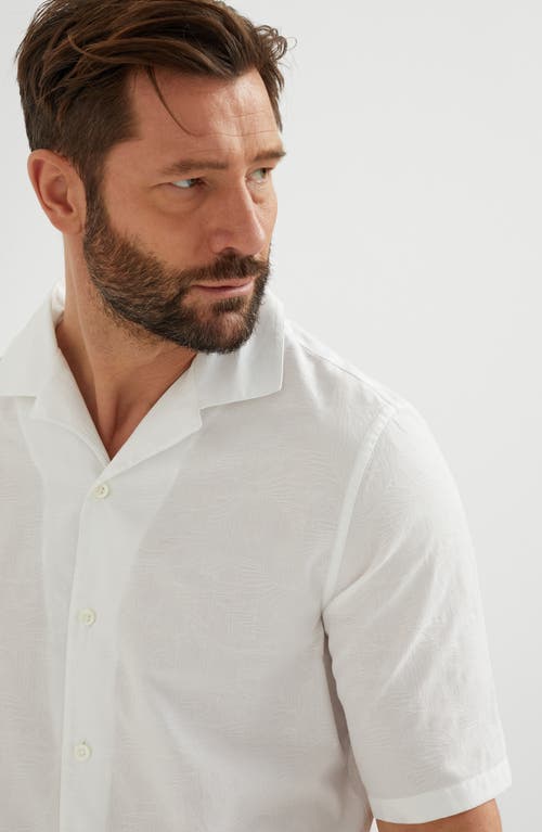 Brunello Cucinelli Short Sleeve Shirt In White