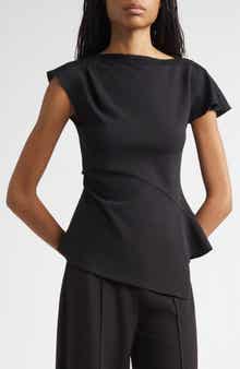 Luelle Asymmetric Peplum Top
