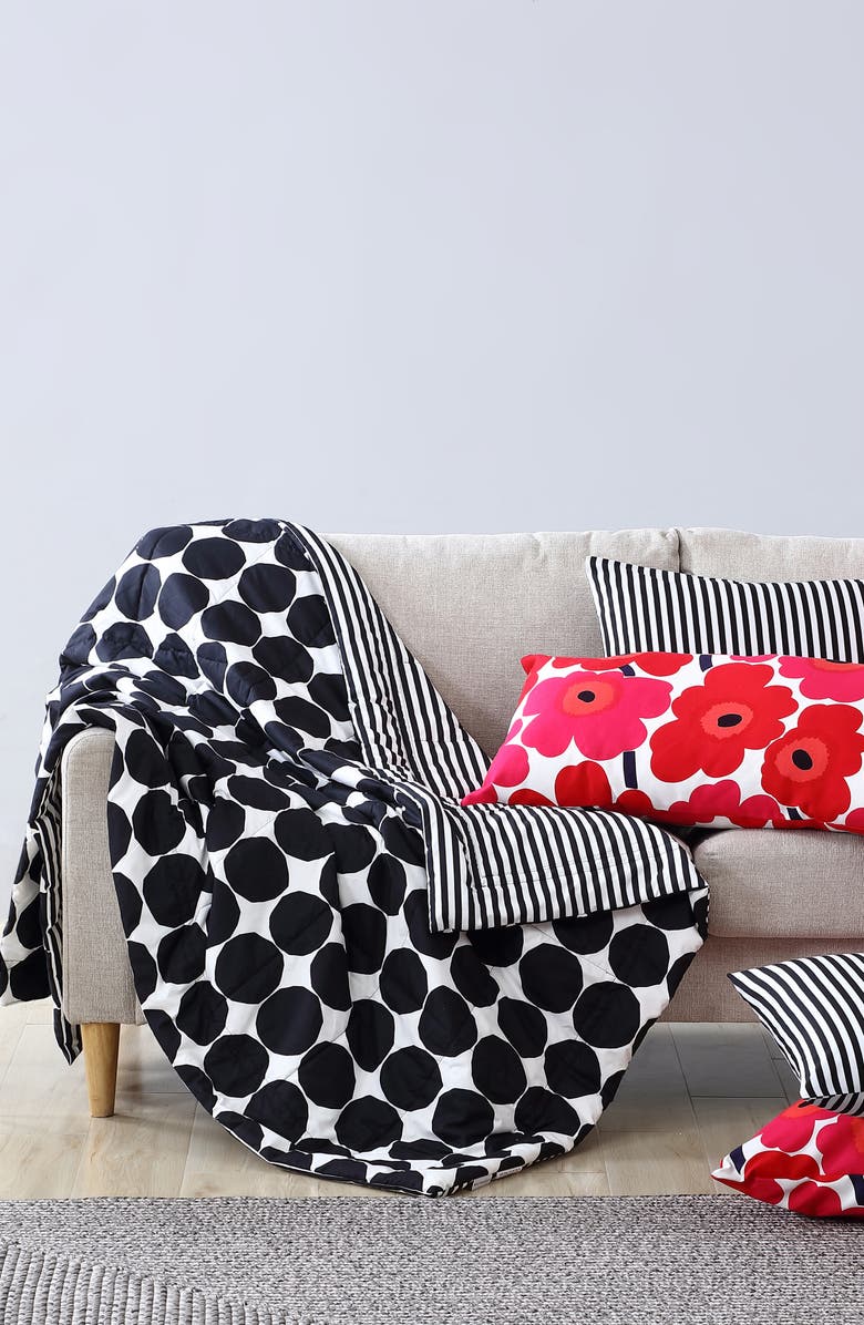 Marimekko Pienet Kivet Reversible Throw Blanket, Alternate, color,