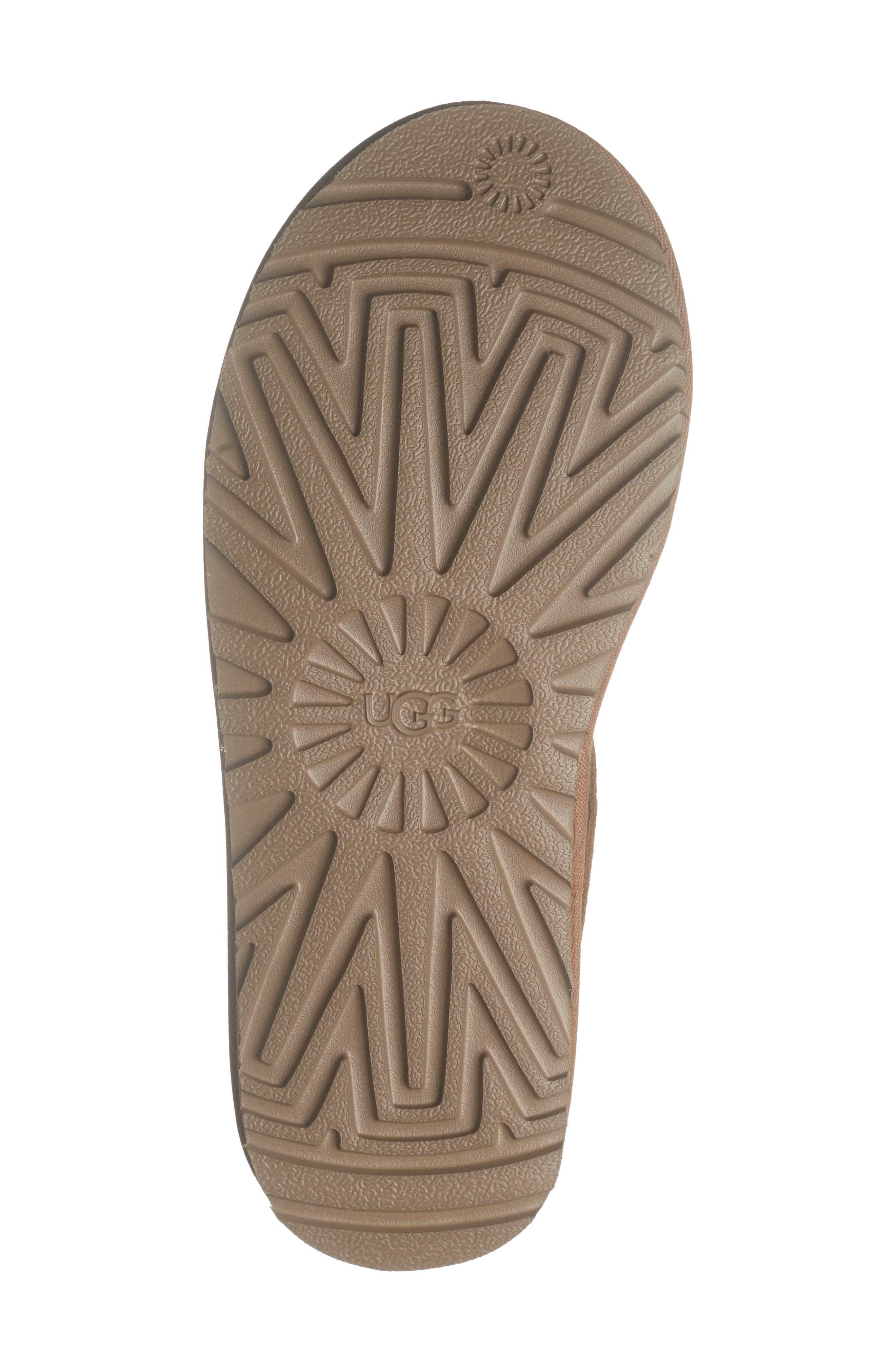 Rozman Leather Genuine Shearling Slipper, Alternate, color, CHESTNUT