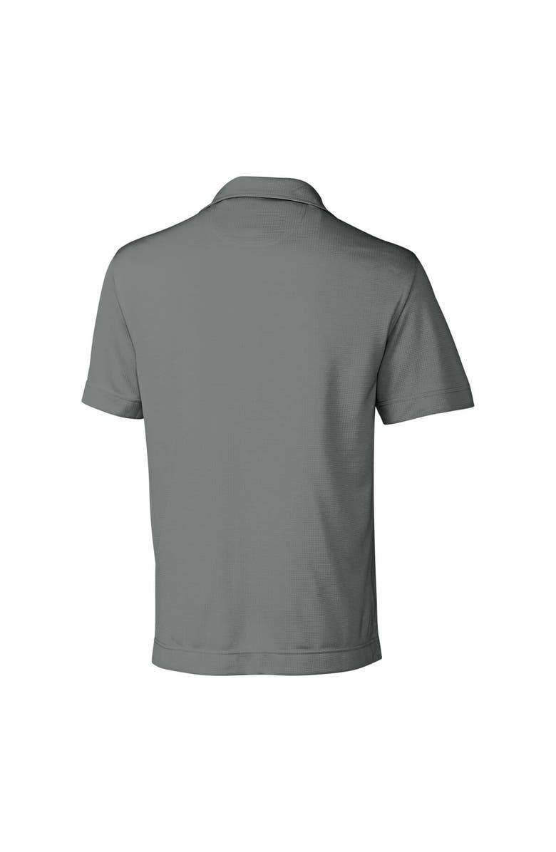 Cutter & Buck Men's Cutter & Buck Steel Buffalo Bills Throwback Logo DryTec Genre Textured Solid Polo, Alternate, color, 