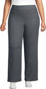 Lands' End Serious Sweats High Rise Fleece Lined Straight Leg Pants