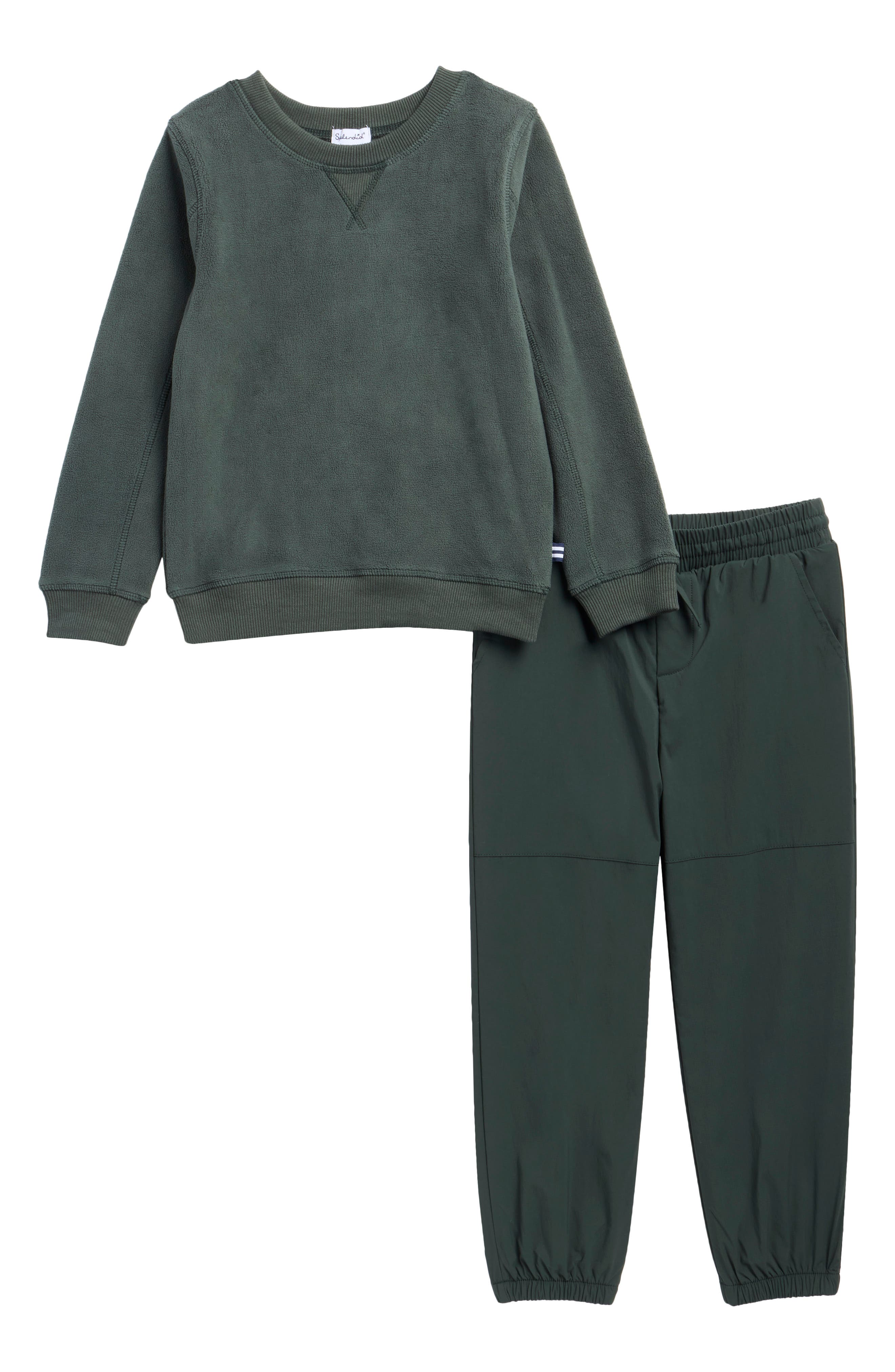 Kids' Fleece Sweatshirt & Nylon Pants Set