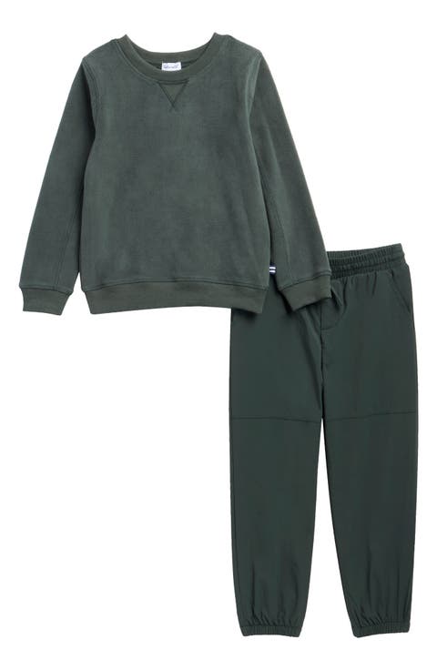 Kids' Fleece Sweatshirt & Nylon Pants Set
