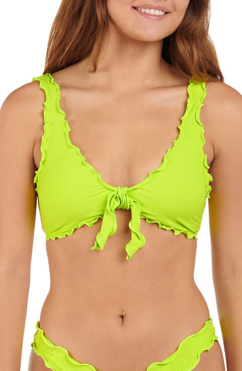 Solid Merrow Bralette Bikini Top