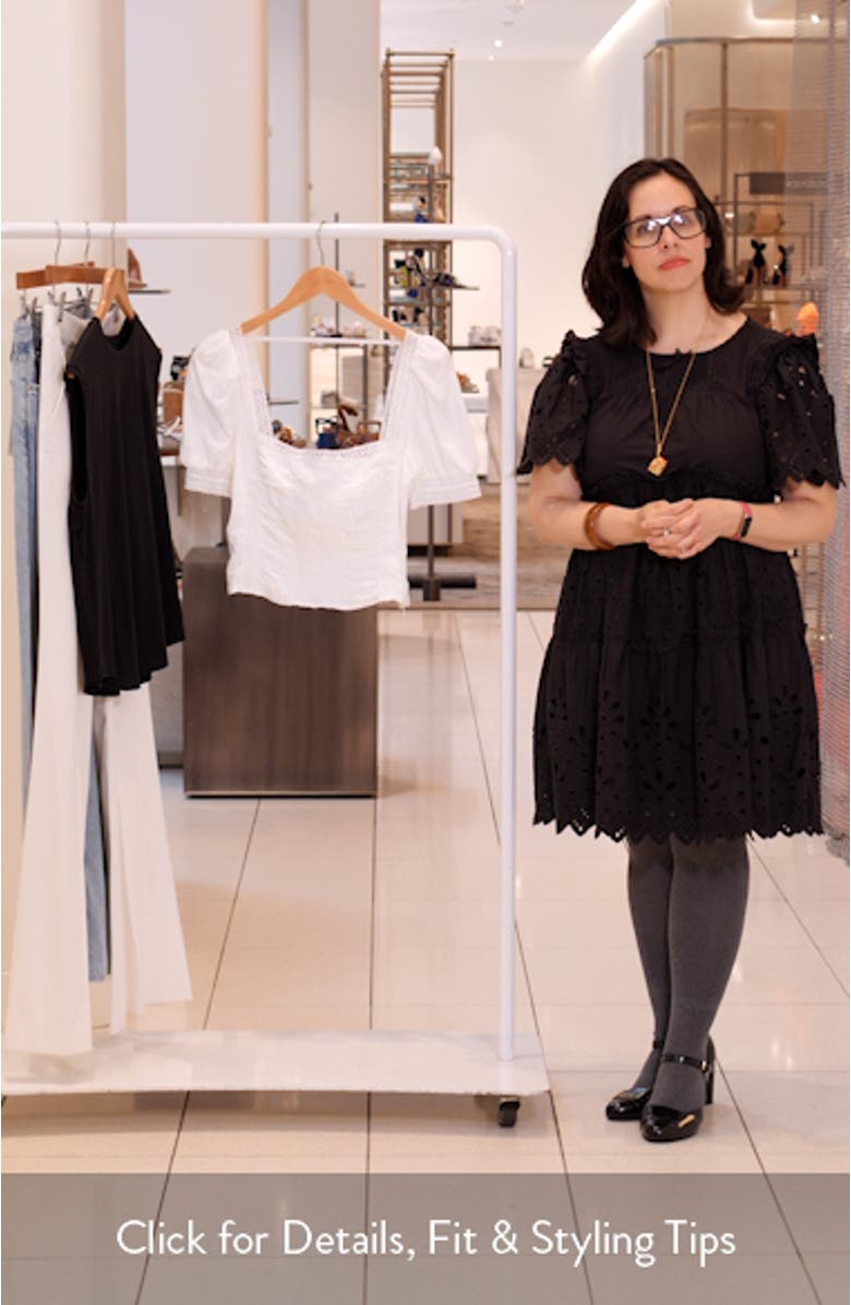 Lavena Organic Cotton Blend Crop Top, sales video thumbnail