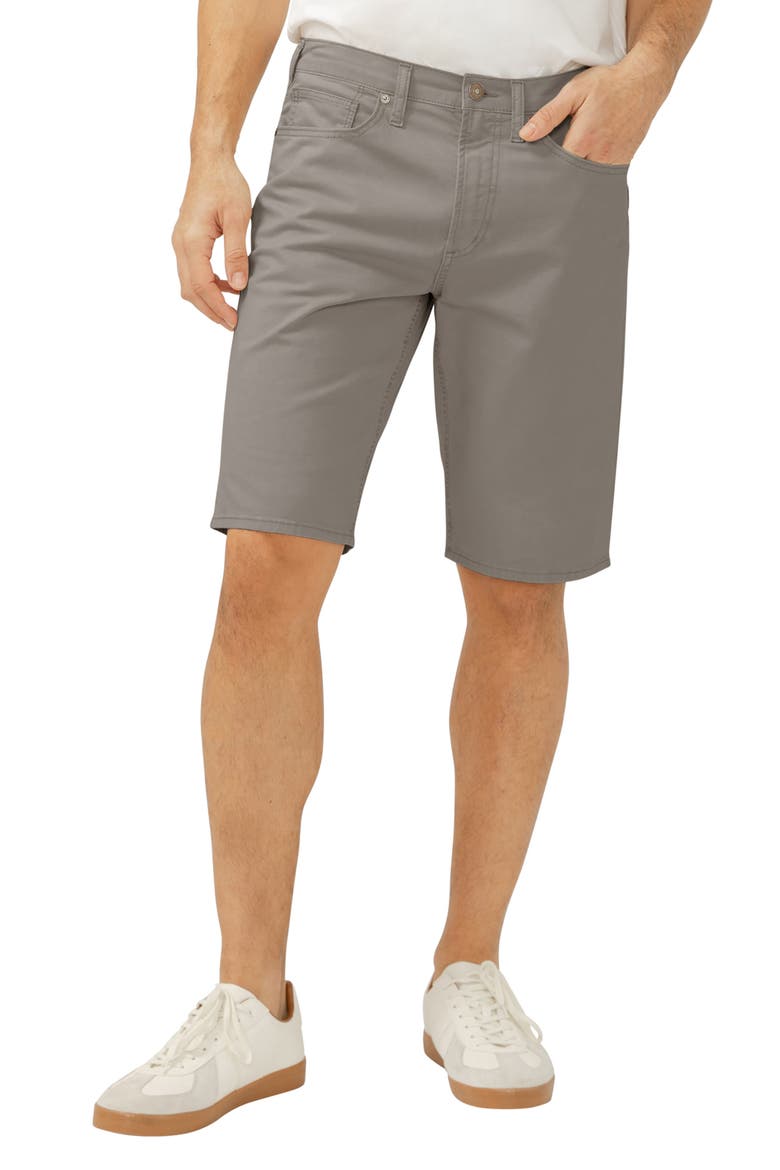 Zac Relaxed Fit Denim Shorts, Main, color, DARK GREY