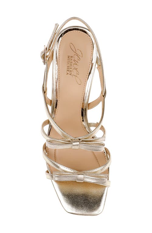 Jewel Badgley Mischka Eliza Strappy Slingback Sandal In Silver
