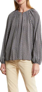 ottod'Ame Abstract Print Satin Shirt