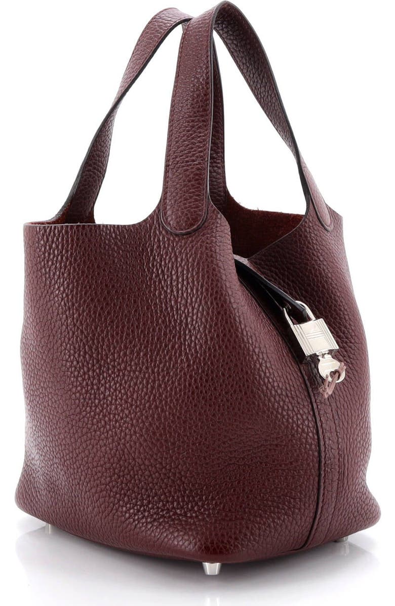 Pre-Owned Hermes Picotin Lock Bag Clemence PM, Alternate, color, Bordeaux