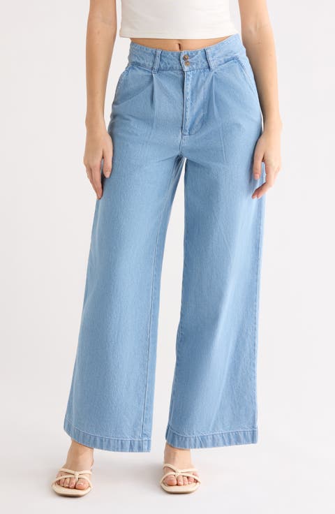 Wave Washed Denim Pants