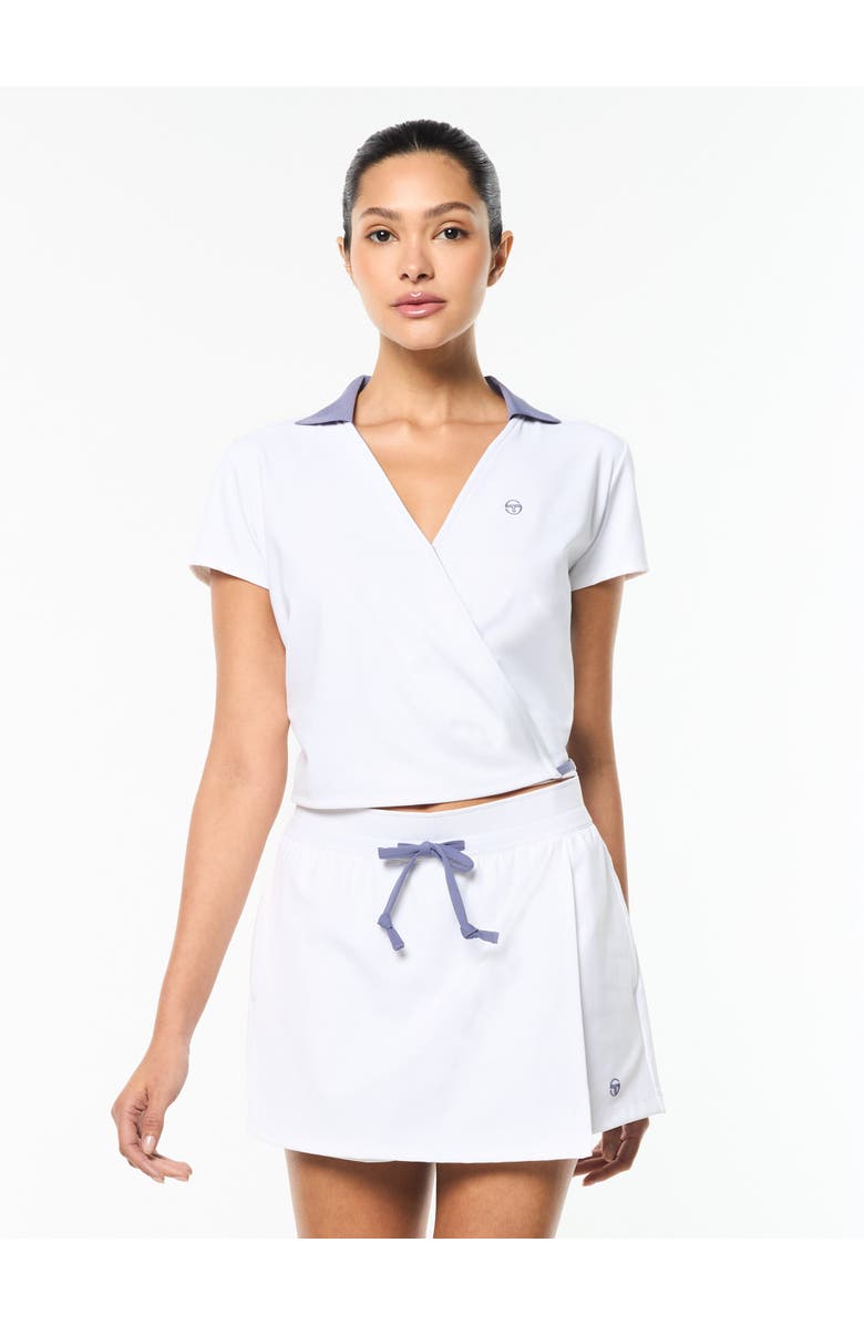 Sergio Tacchini Agata Wrap Polo, Main, color, Brilliant White