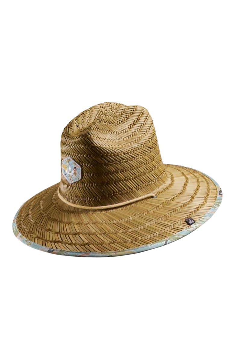 Hemlock Islander Straw Lifeguard Hat, Main, color, Hula Dolphin