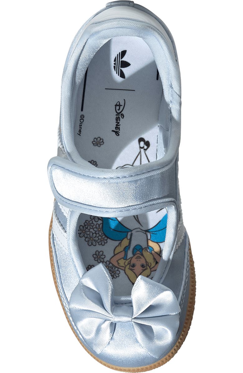adidas x Disney Alice in Wonderland Samba Jane Sneaker, Alternate, color, Crystal Sky/ White/ Gum
