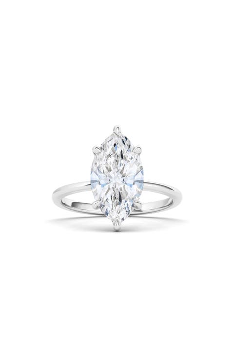 Marquise Cut Lab Created Diamond Ring