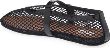 Fishnet Ballerina Flat
