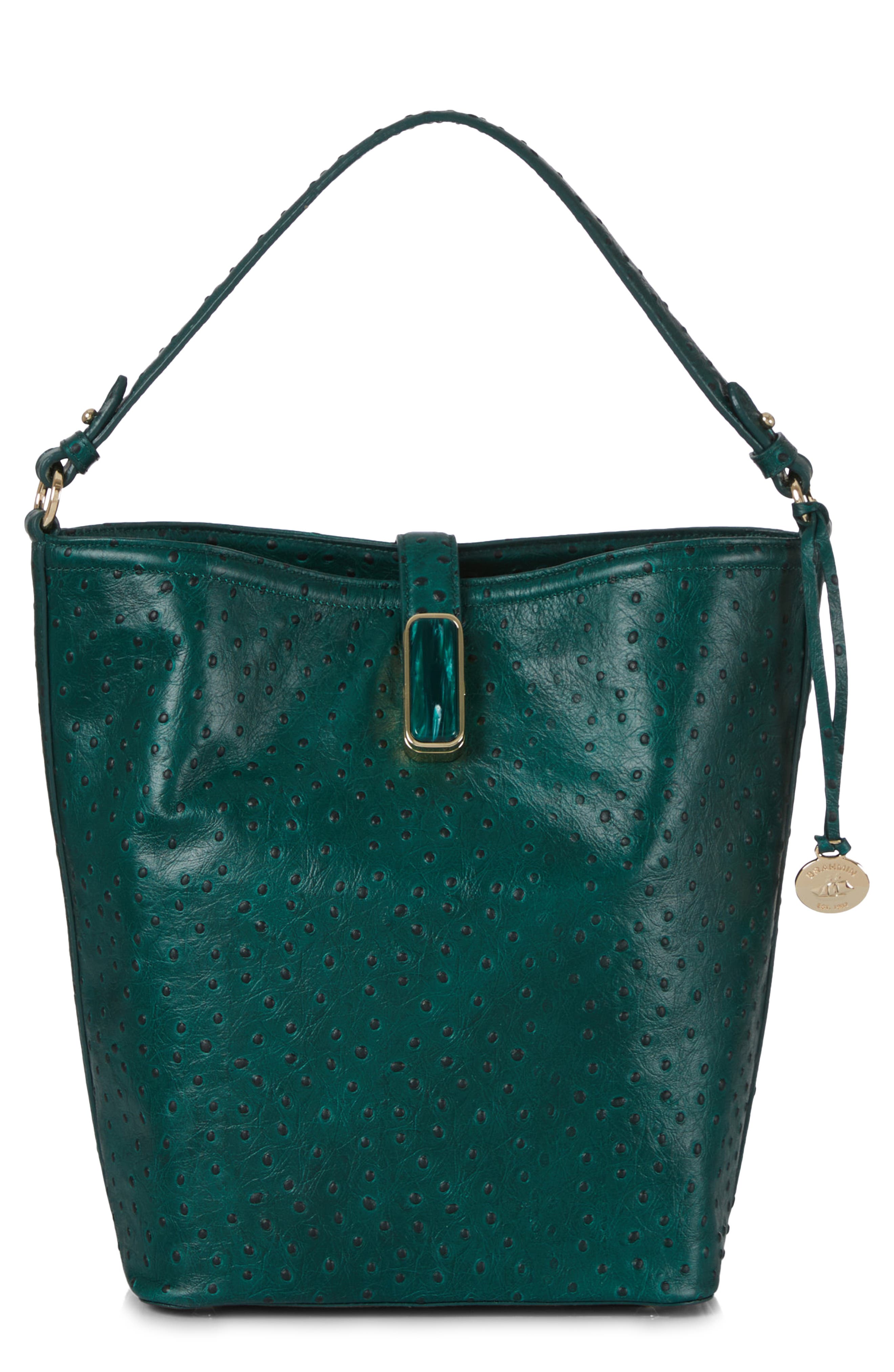 Brahmin Shira Leather Bucket Bag, Main, color, 