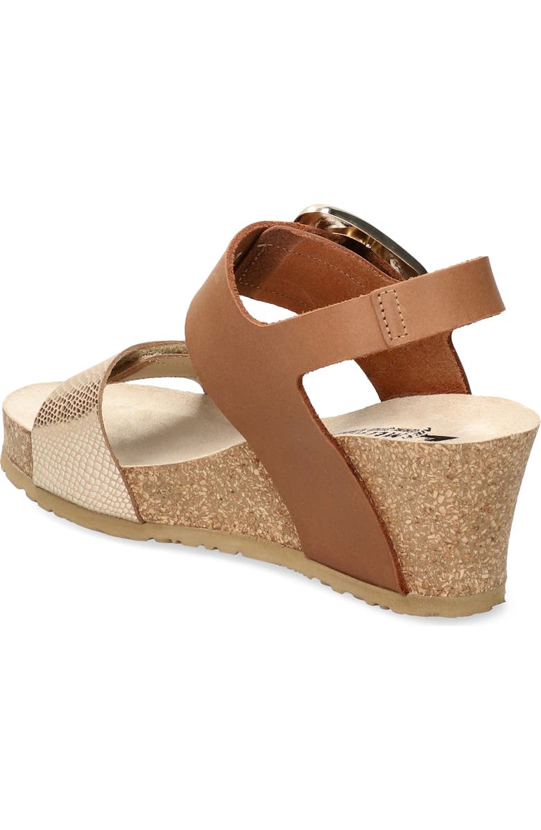 Mephisto Leandre Wedge Sandal, Alternate, color, Light Sand Havana