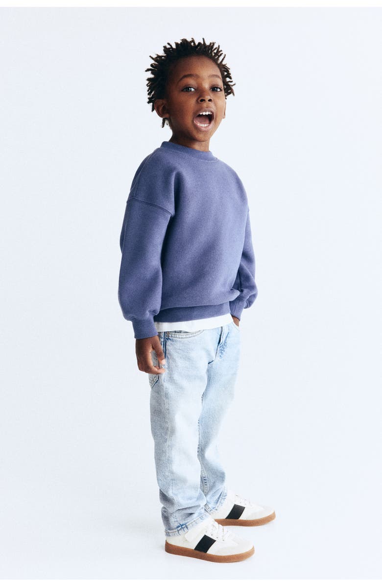 H&M Relaxed Fit Jeans, Alternate, color, Light Denim Blue